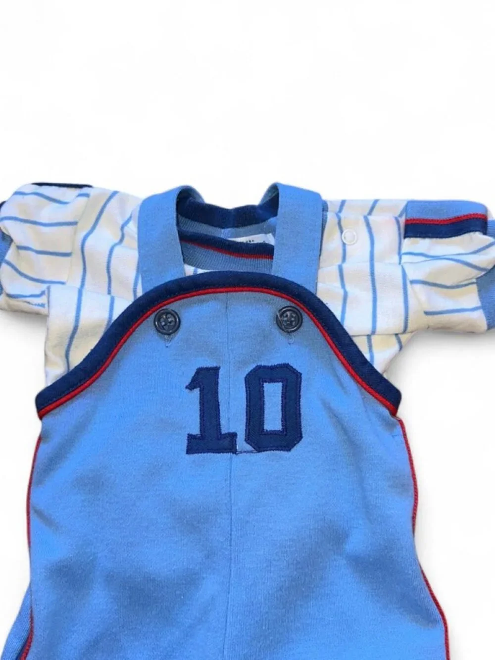 Vintage Baseball Blue baby romper outfit/costume
